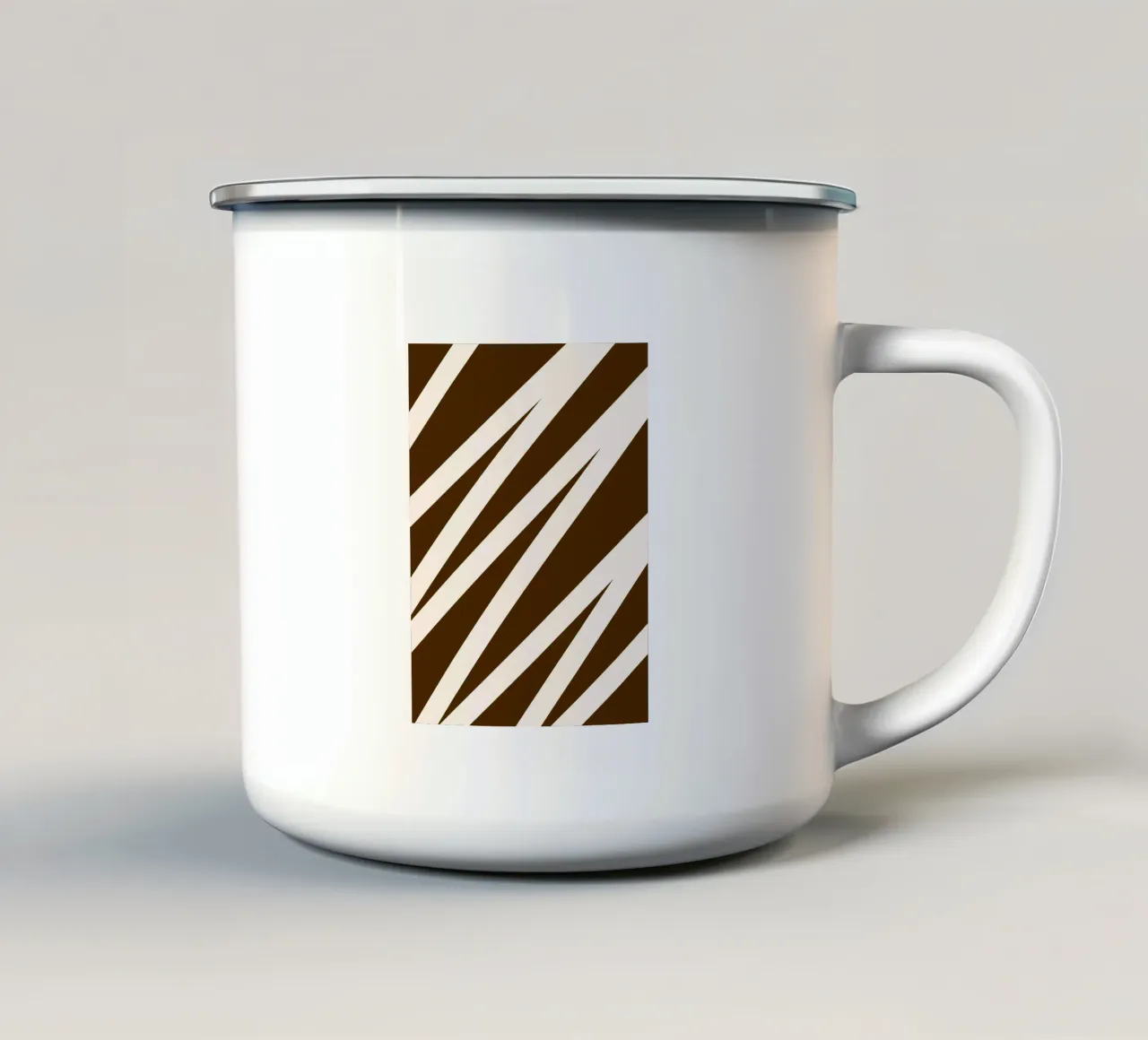 Linea a zig-zag tazza in smalto da MODERN NUANCE