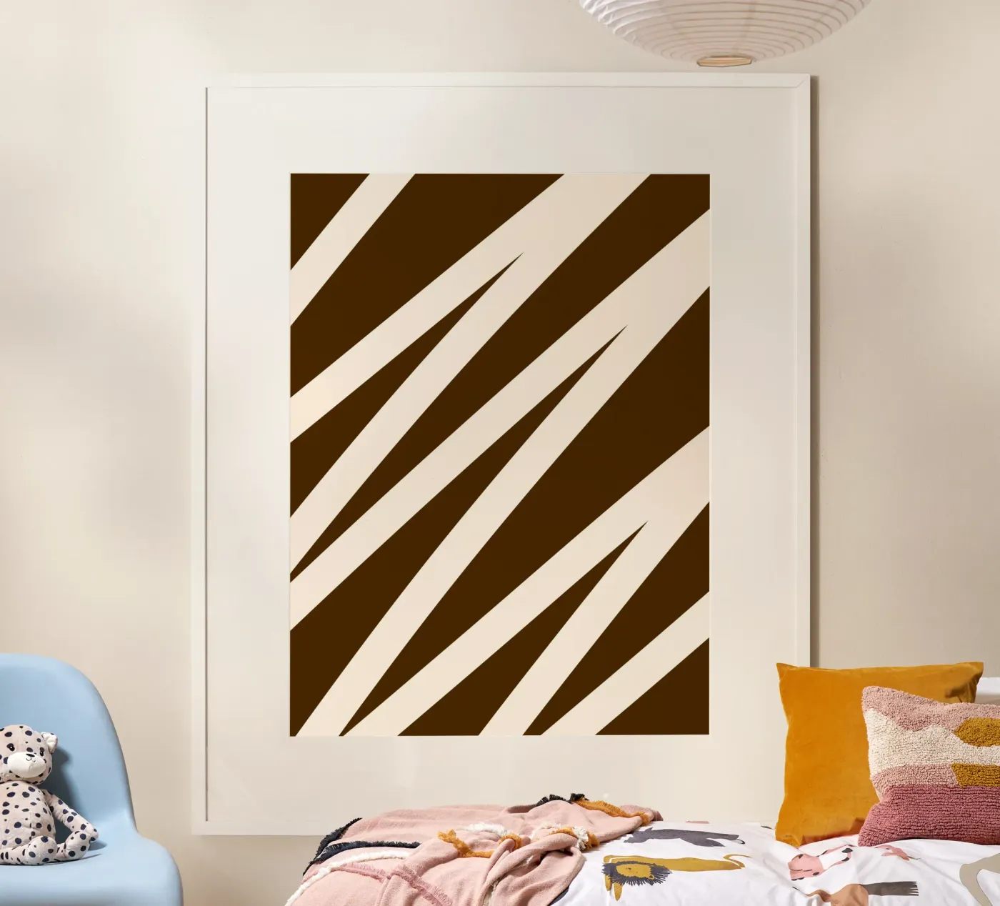 Zig-zag Line poster by MODERN NUANCE