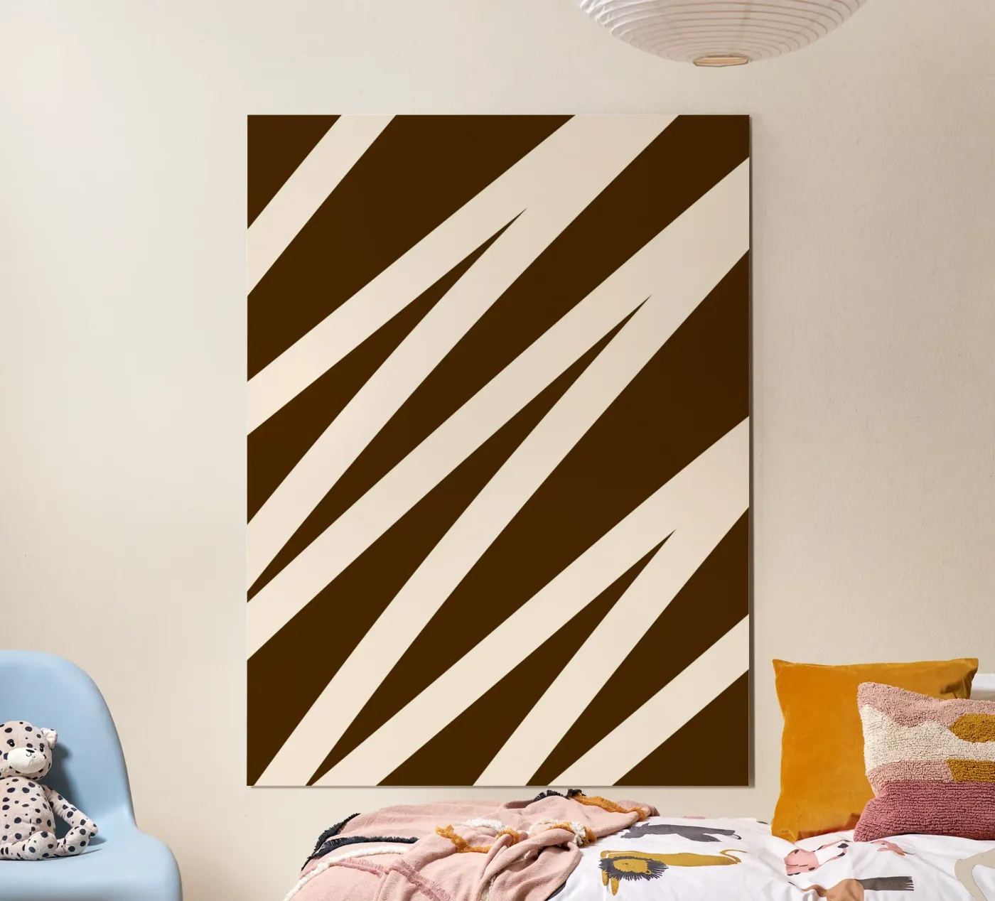 Zig-zag Line poster by MODERN NUANCE