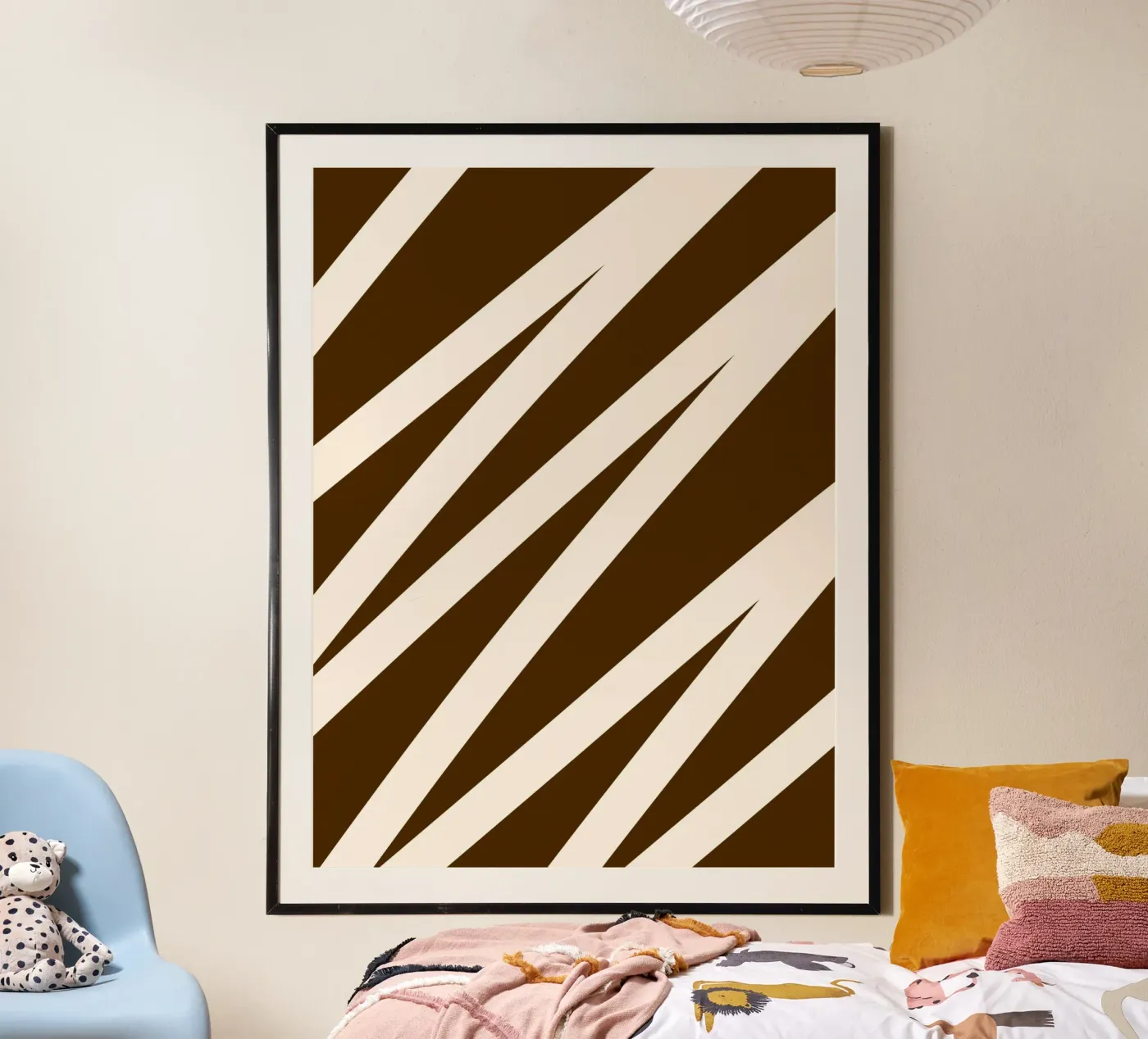 Zig-zag Line poster by MODERN NUANCE