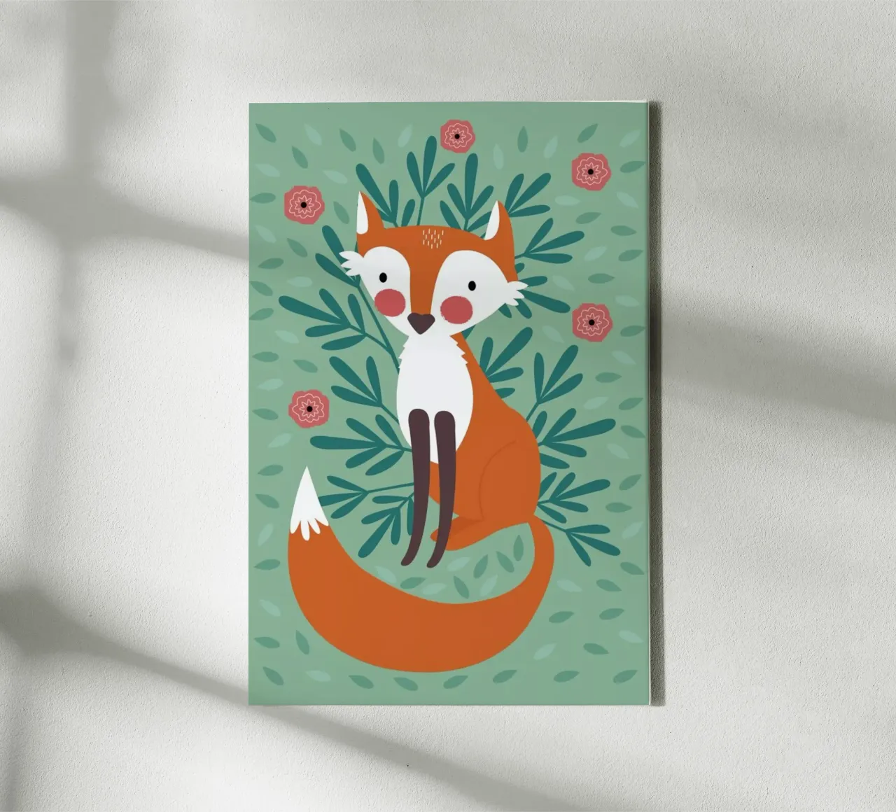 Fox In The Woods canvas by Karin Bijlsma