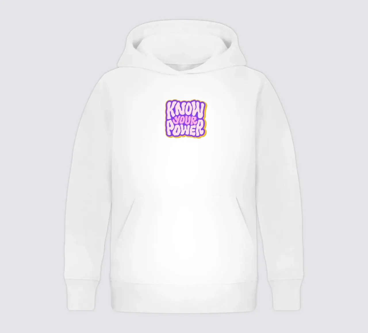 Retro Strength - Declaración de poder femenino sudadera con capucha para niño de QuooodZ by MooodzArt