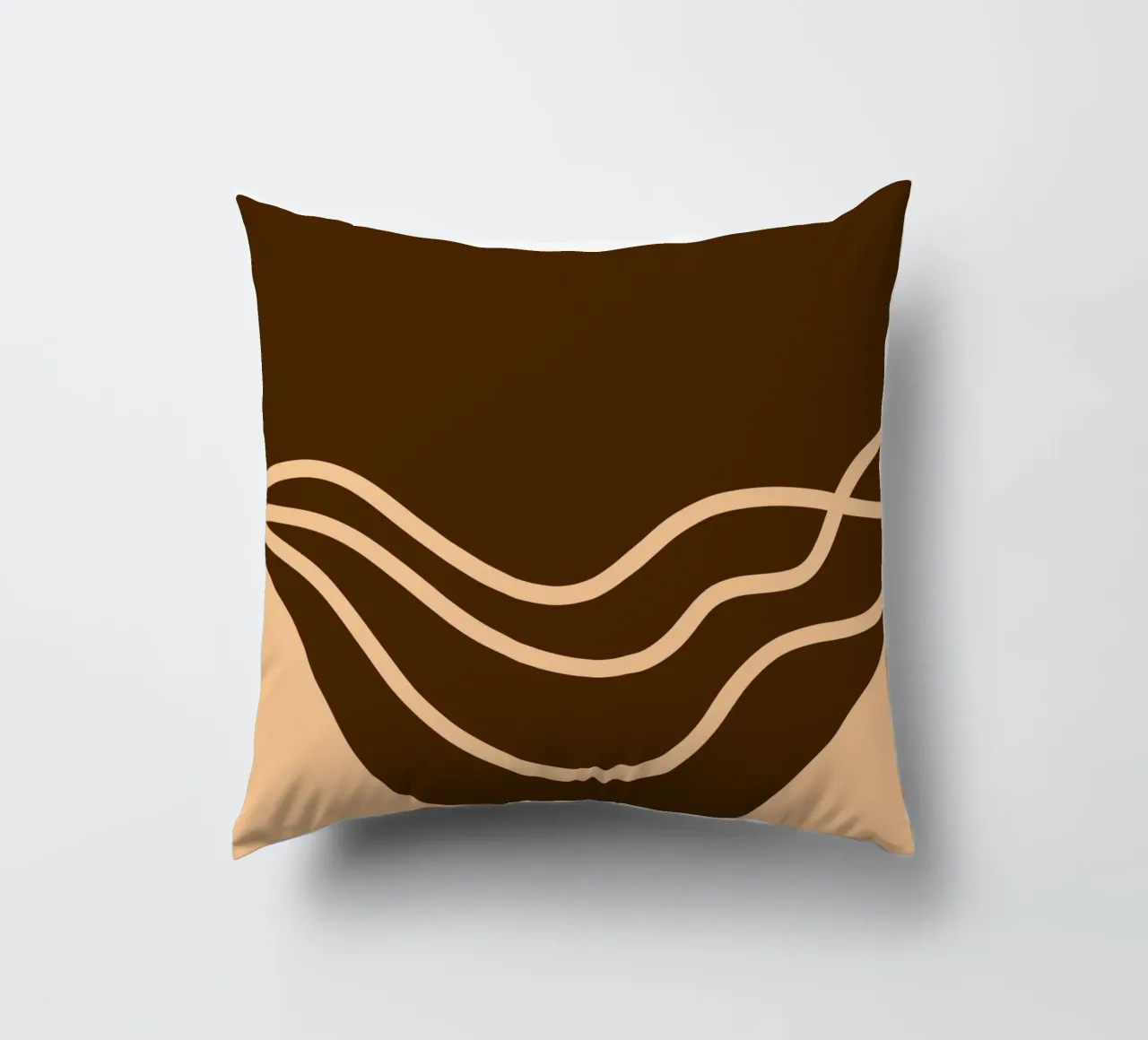 Linea d'onda curva cuscino da MODERN NUANCE