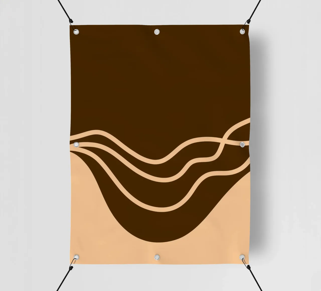 Linea d'onda curva telo in pvc da MODERN NUANCE