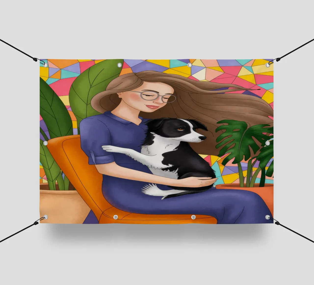 Momenti di tenerezza telo in pvc da Veiled Canvas