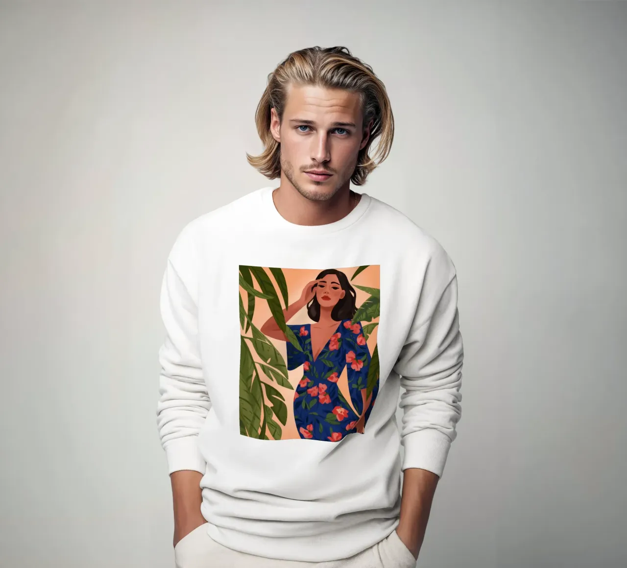 Tropical Elegance sweatshirt by Veiled Canvas