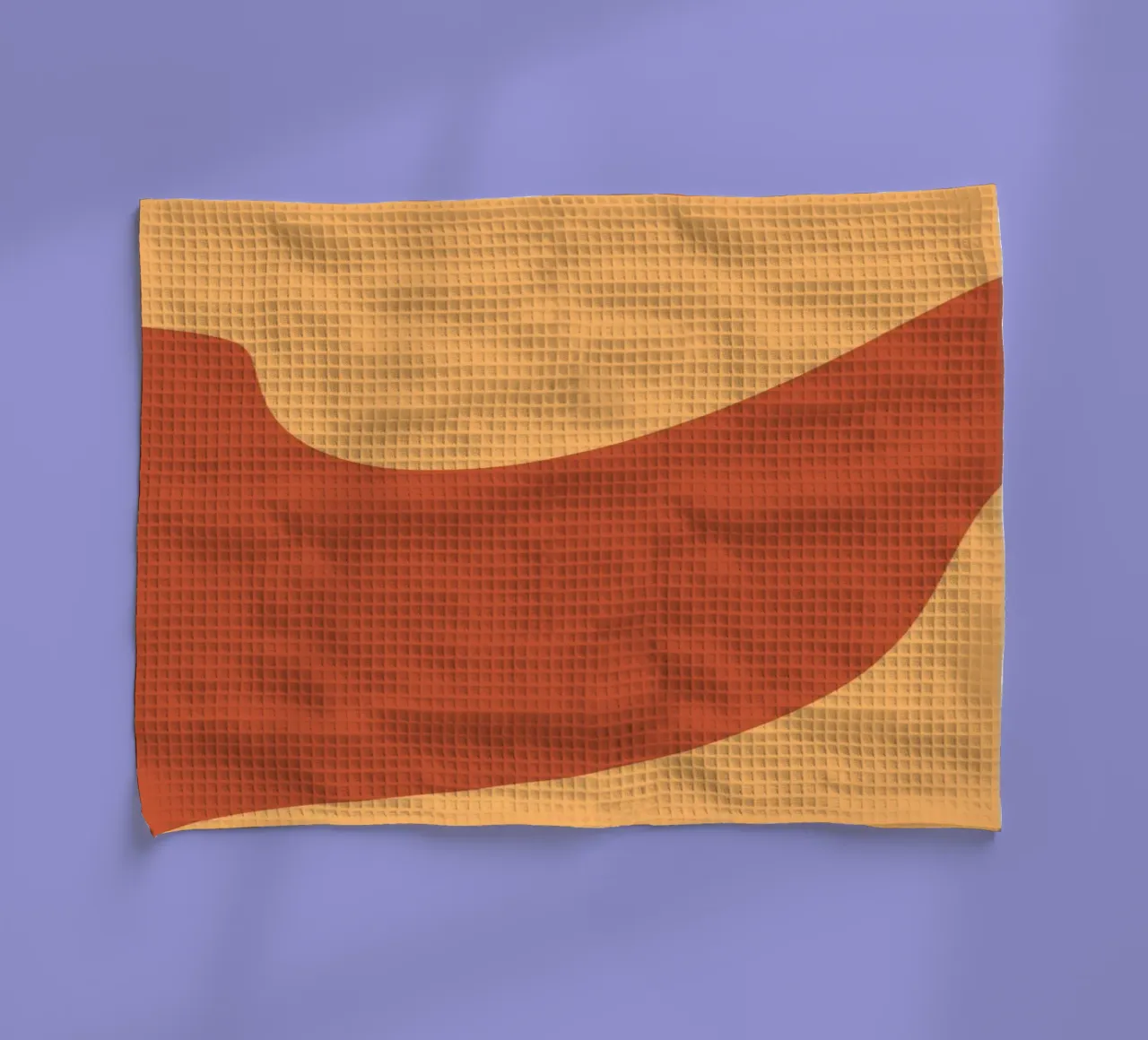 Rouge et jaune moderne minimaliste torchon de MODERN NUANCE