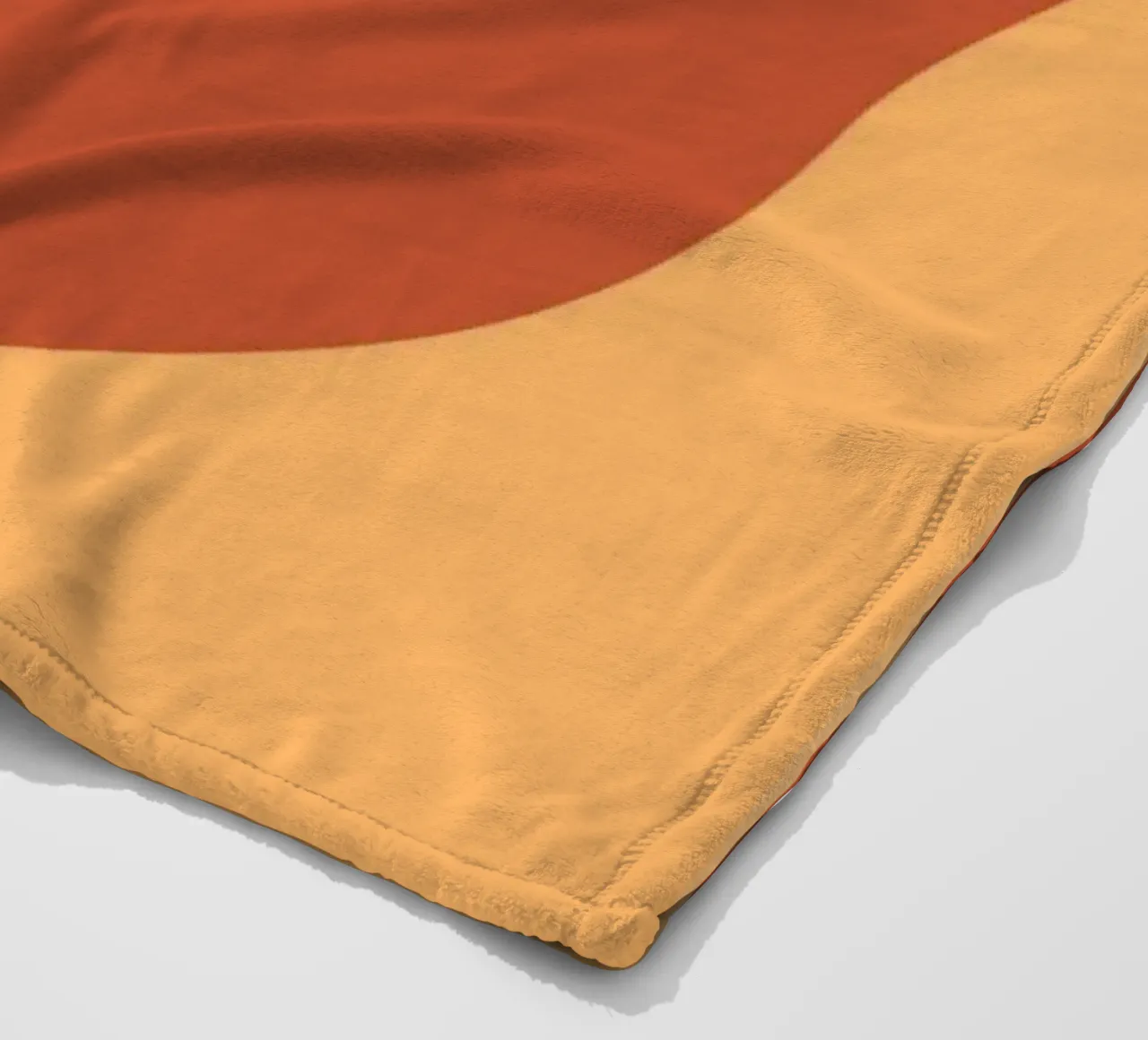 Red And Yellow Modern Minimalist fleece blanket by MODERN NUANCE