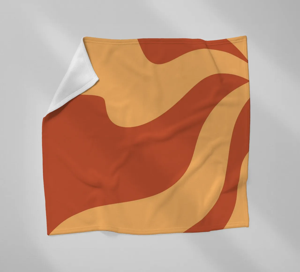 Red And Yellow Modern Minimalist fleece blanket by MODERN NUANCE