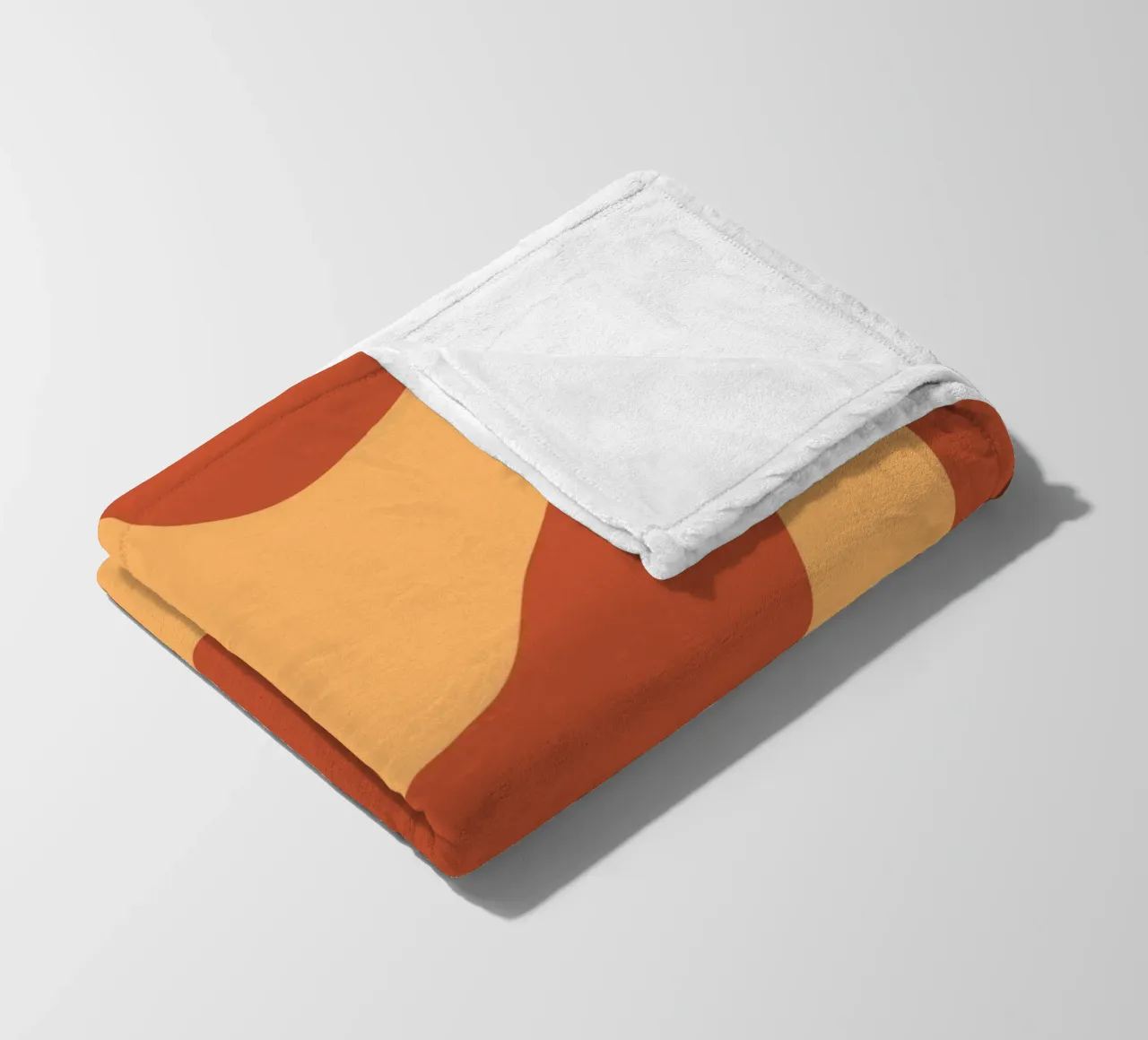 Red And Yellow Modern Minimalist fleece blanket by MODERN NUANCE