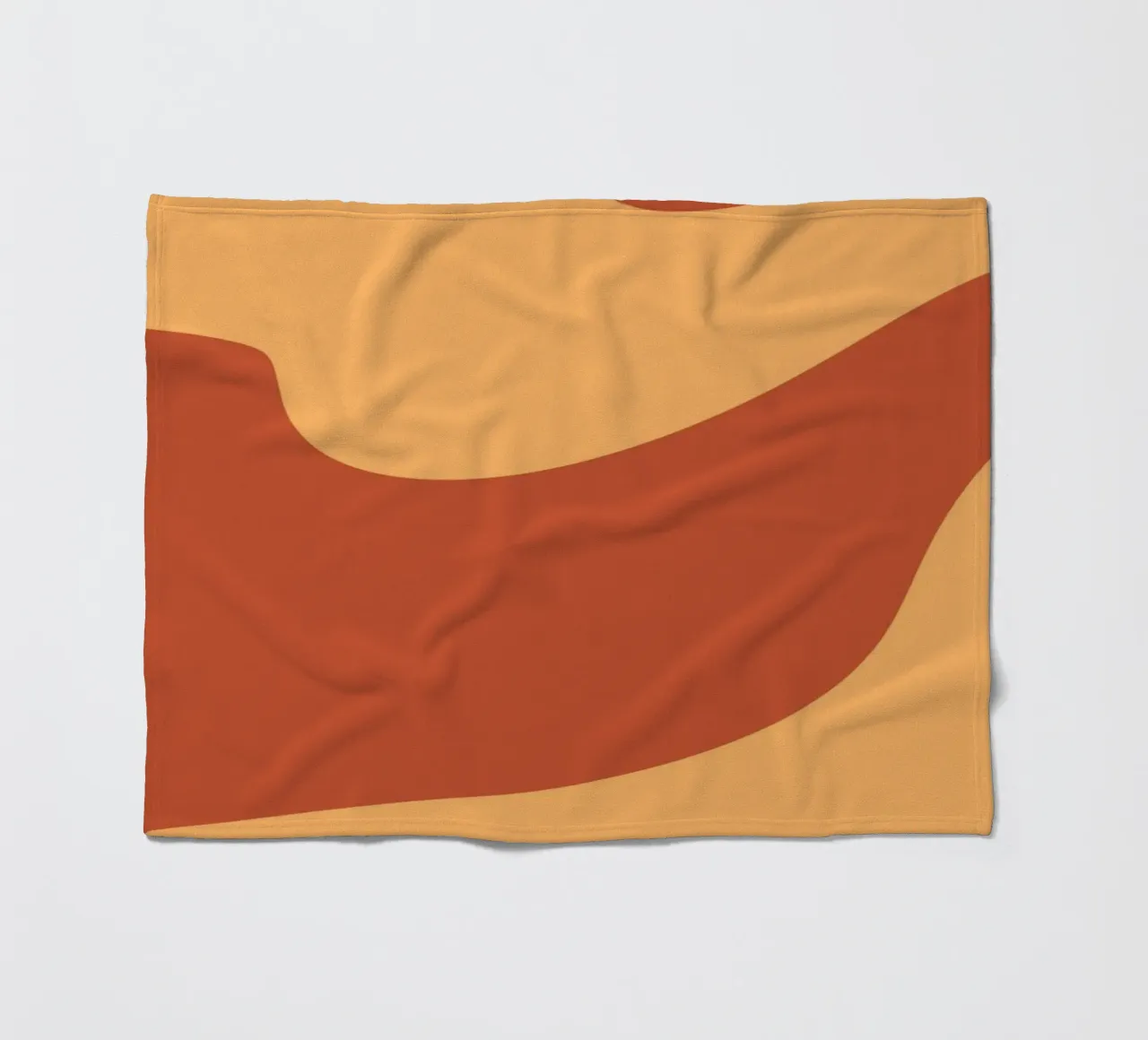 Red And Yellow Modern Minimalist fleece blanket by MODERN NUANCE
