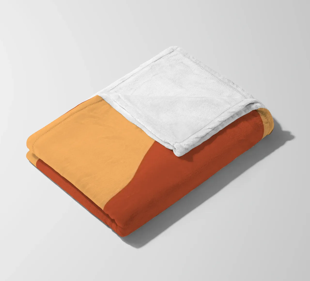 Red And Yellow Modern Minimalist fleece blanket by MODERN NUANCE