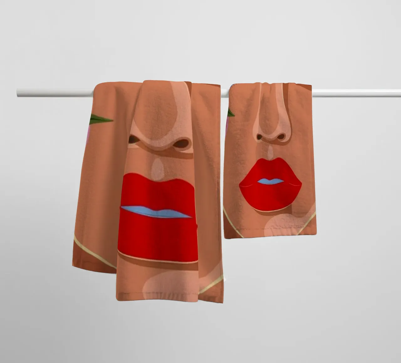 Hidden Beauty towel by Veiled Canvas
