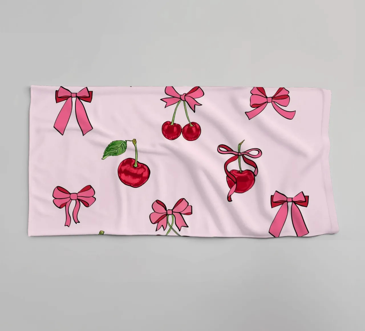 Cherry Bow Coquette towel by EDMPROJECT