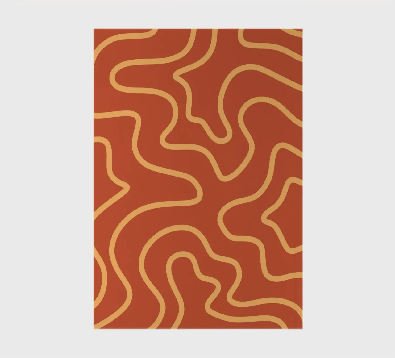 Yellow Line Red Background notebook by MODERN NUANCE