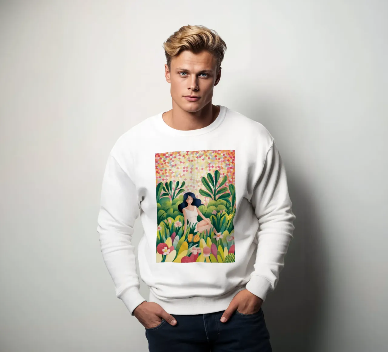 Garden Bliss sweatshirt by Veiled Canvas