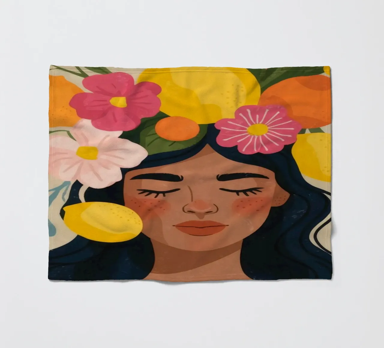 Celestial Contemplation Muse fleece blanket by Veiled Canvas