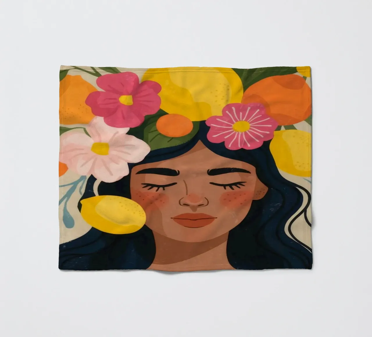 Celestial Contemplation Muse fleece blanket by Veiled Canvas