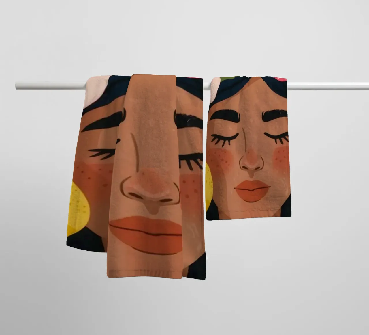Celestial Contemplation Muse towel by Veiled Canvas