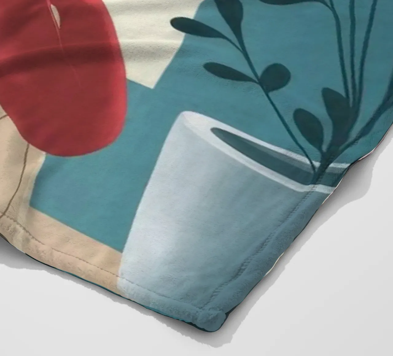 L'abbraccio della natura di Lush coperta in pile da Veiled Canvas