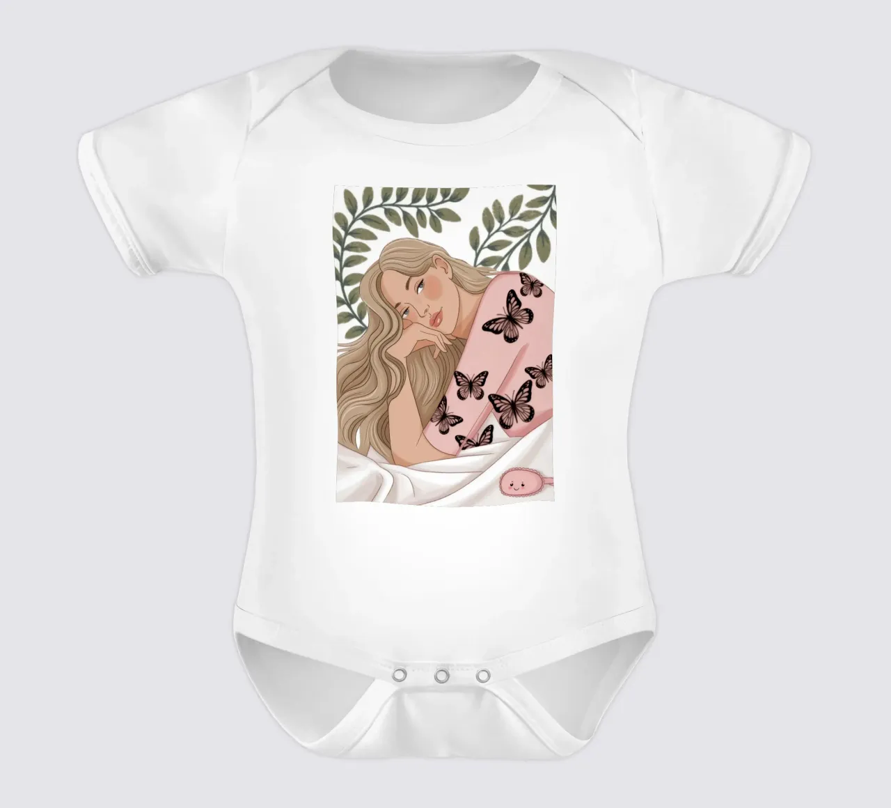 Sogni di farfalla body neonato maniche corte da Veiled Canvas