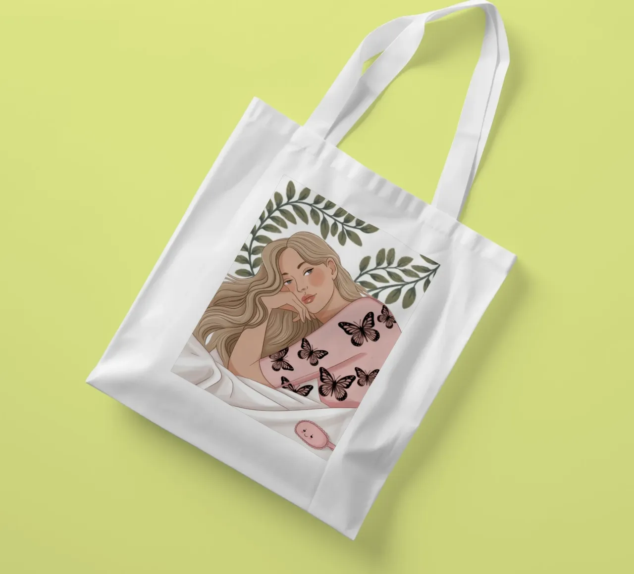 Sogni di farfalla borsa in juta da Veiled Canvas
