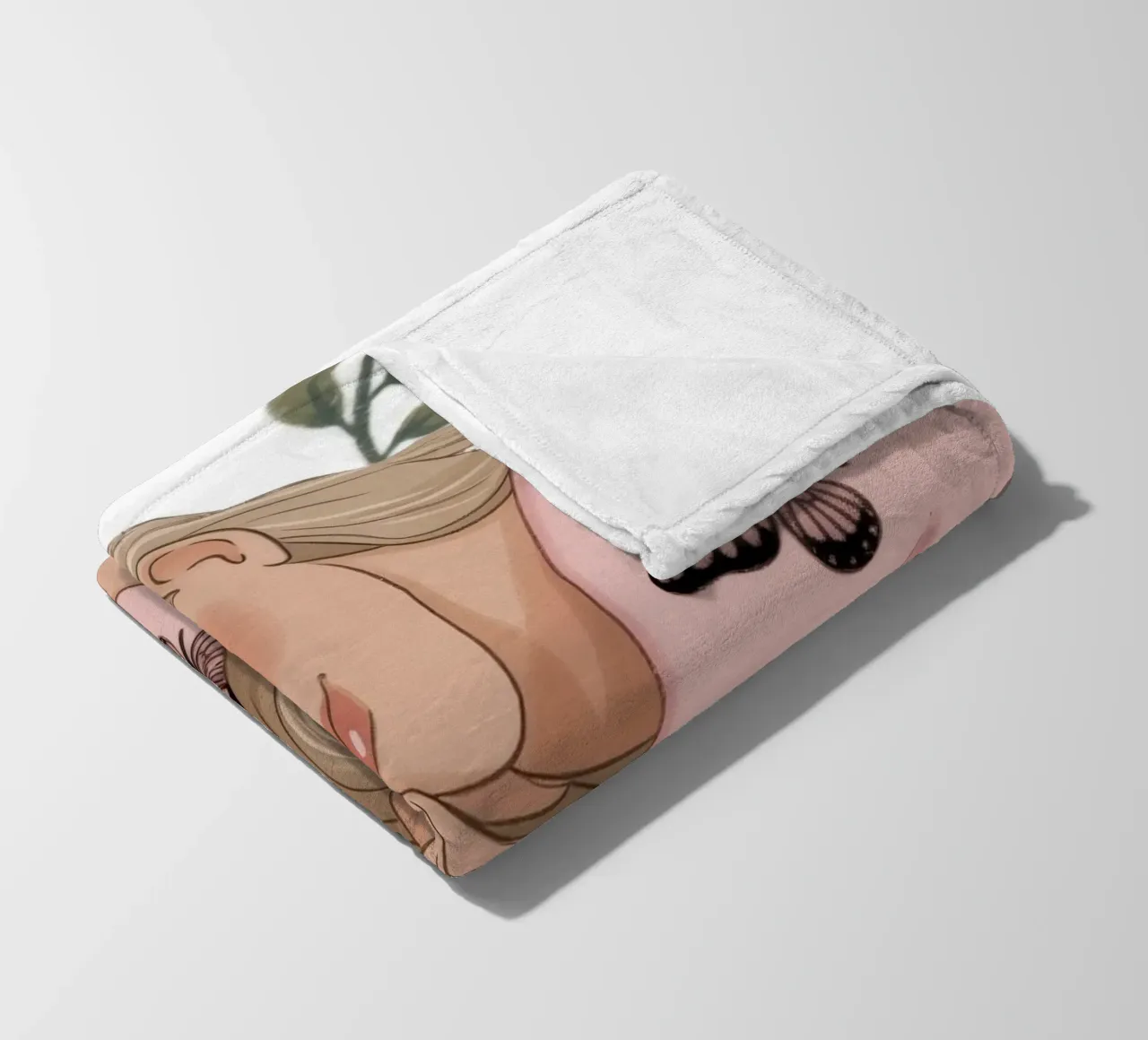 Schmetterlingsflüsternde Träume Fleecedecke von Veiled Canvas