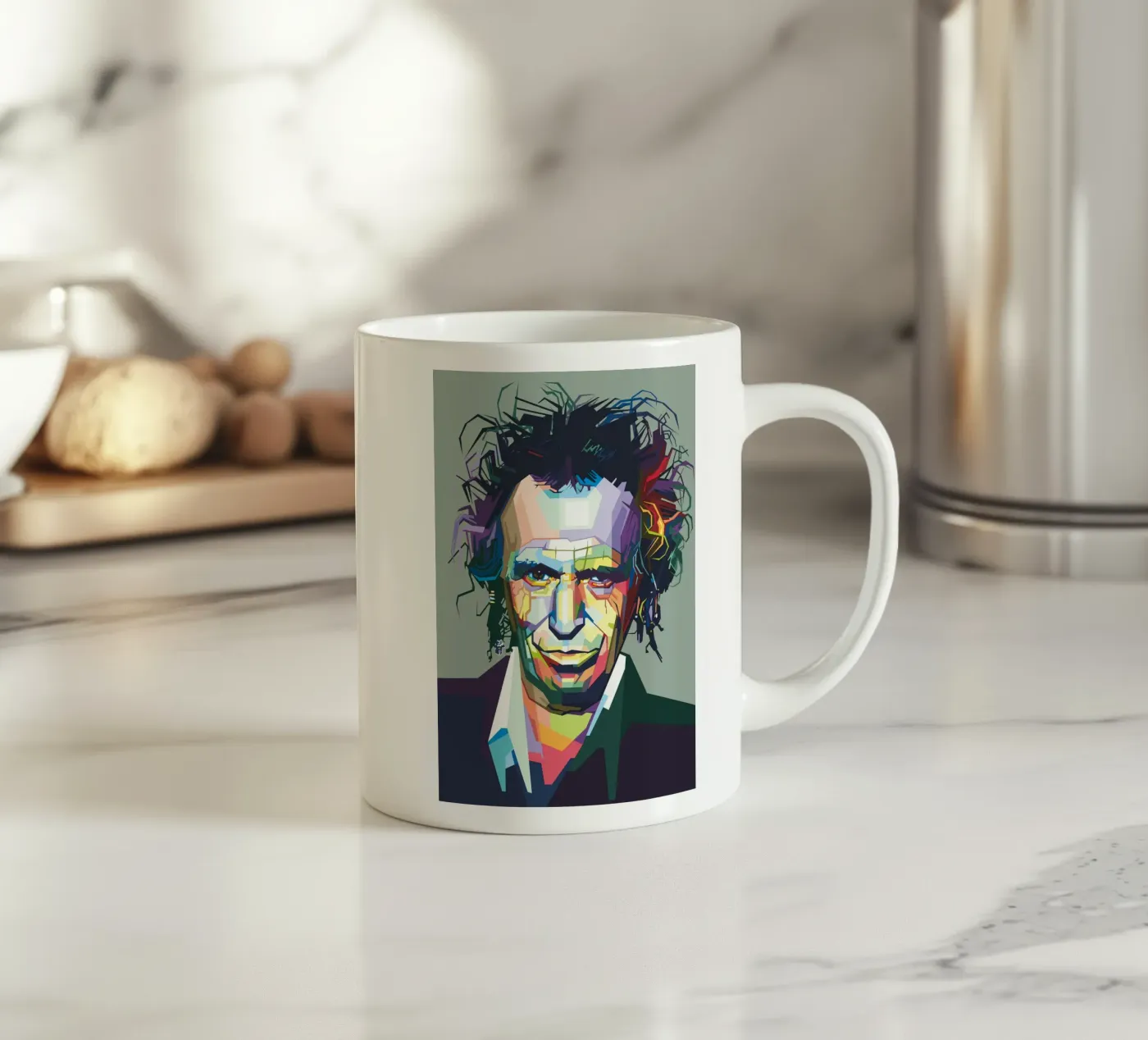 Keef ceramic mug by Alkahfsmart