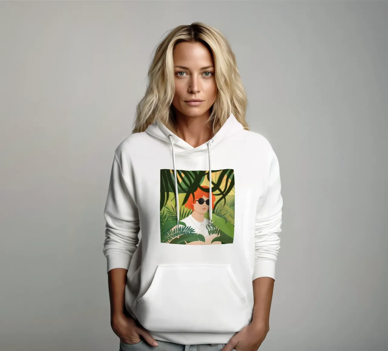 Jungle Serenity Haven felpa con cappuccio da Veiled Canvas