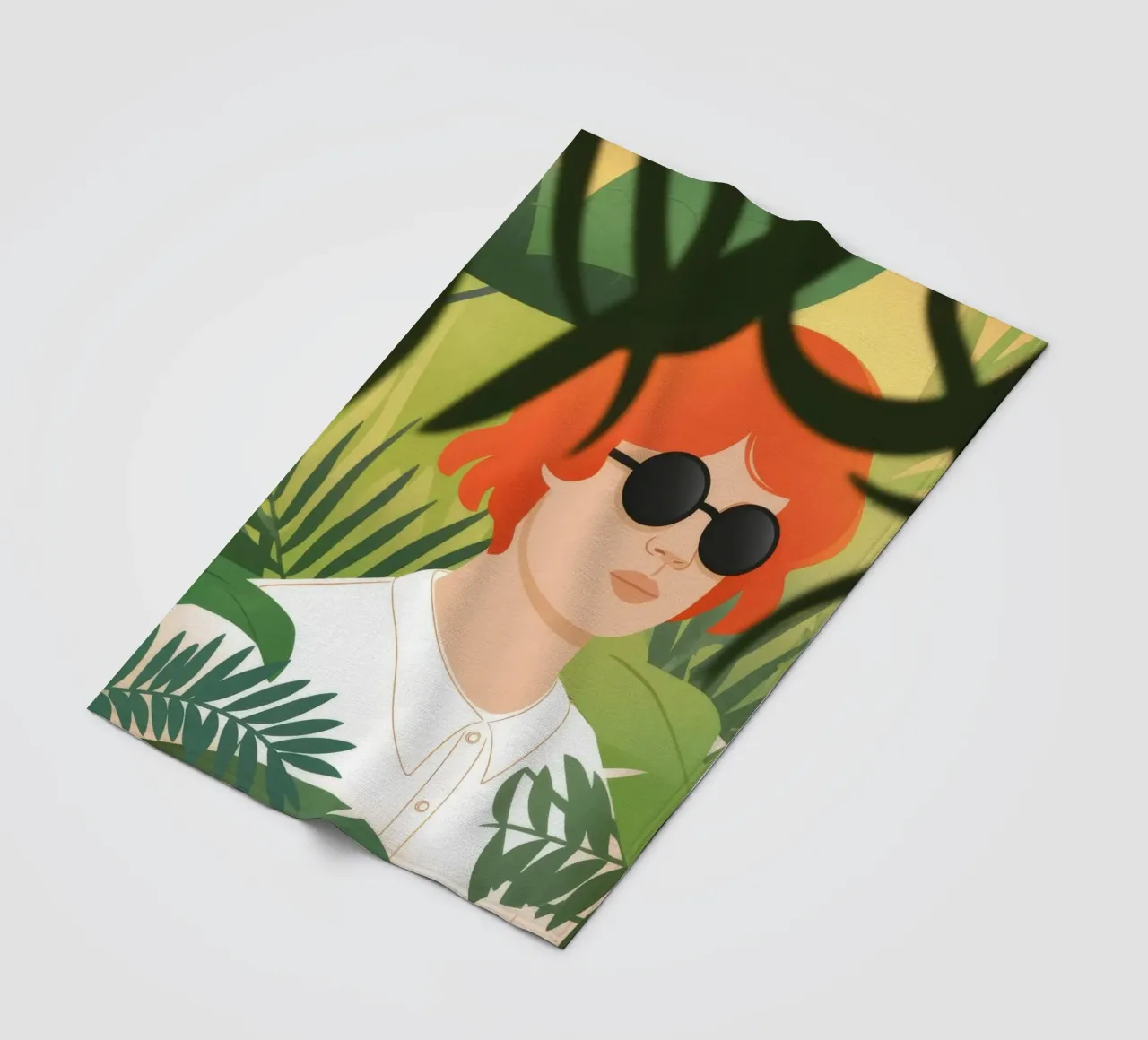Jungle Serenity Haven coperta in pile da Veiled Canvas