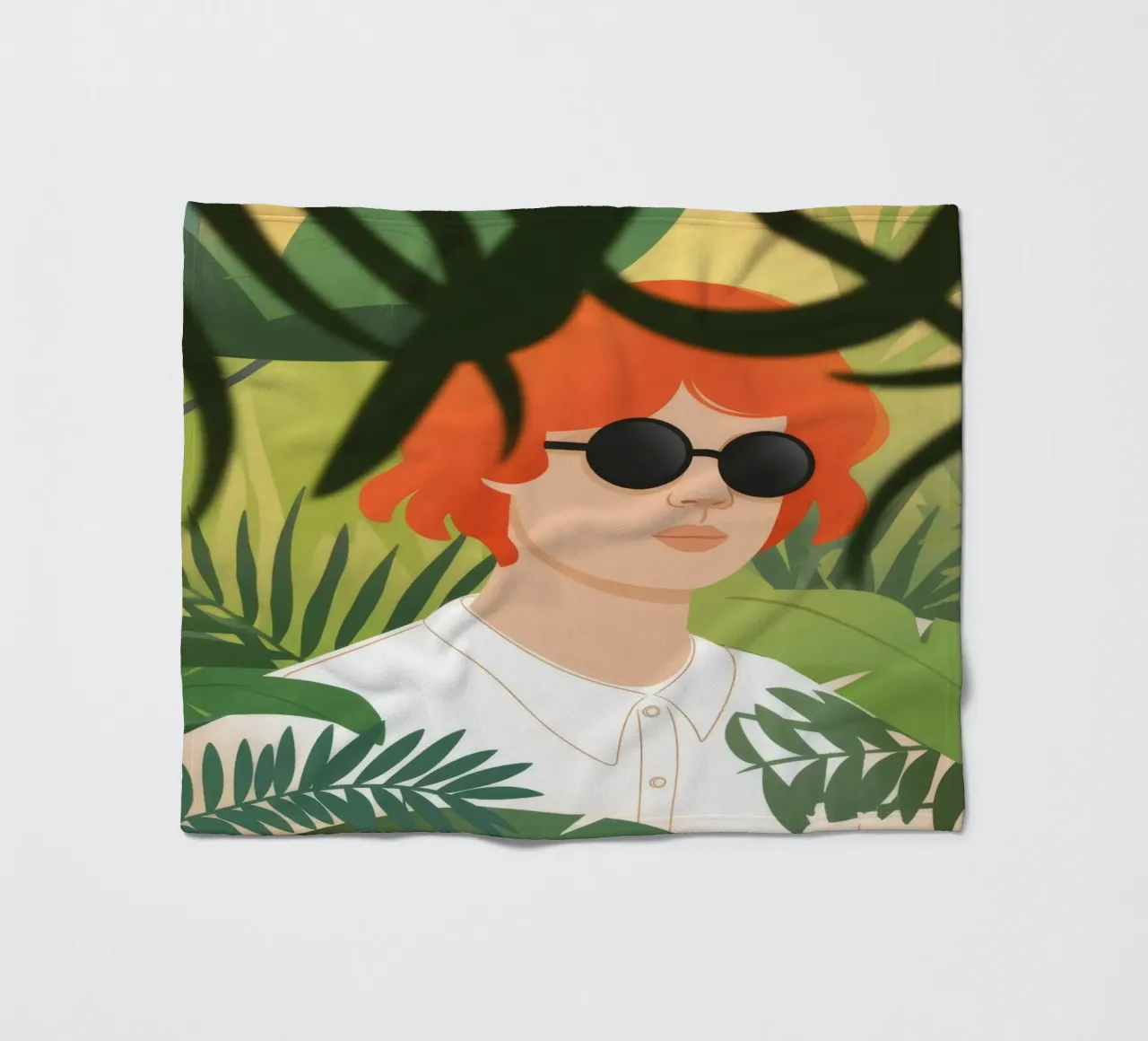 Jungle Serenity Haven coperta in pile da Veiled Canvas
