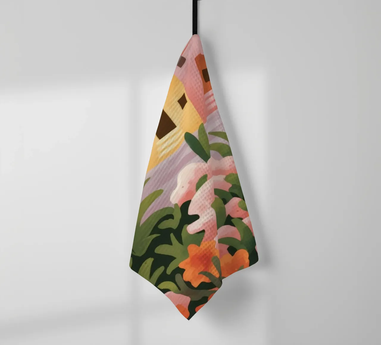 Desert Oasis Splendor tea towel by Veiled Canvas