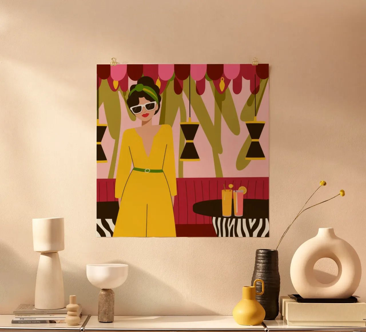 Eleganza vibrante delle tende poster da Veiled Canvas
