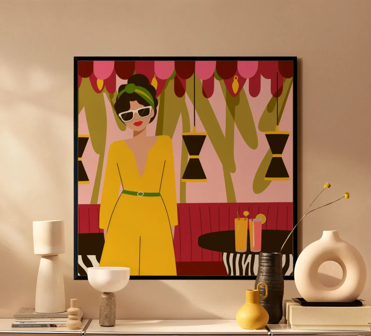 Eleganza vibrante delle tende poster da Veiled Canvas