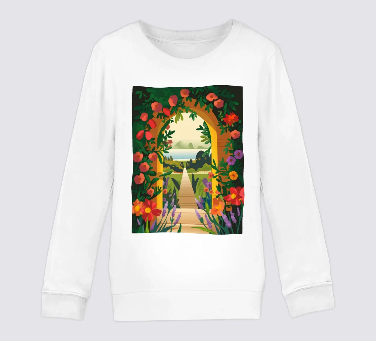 Serenata del sentiero floreale felpa bambino da Veiled Canvas