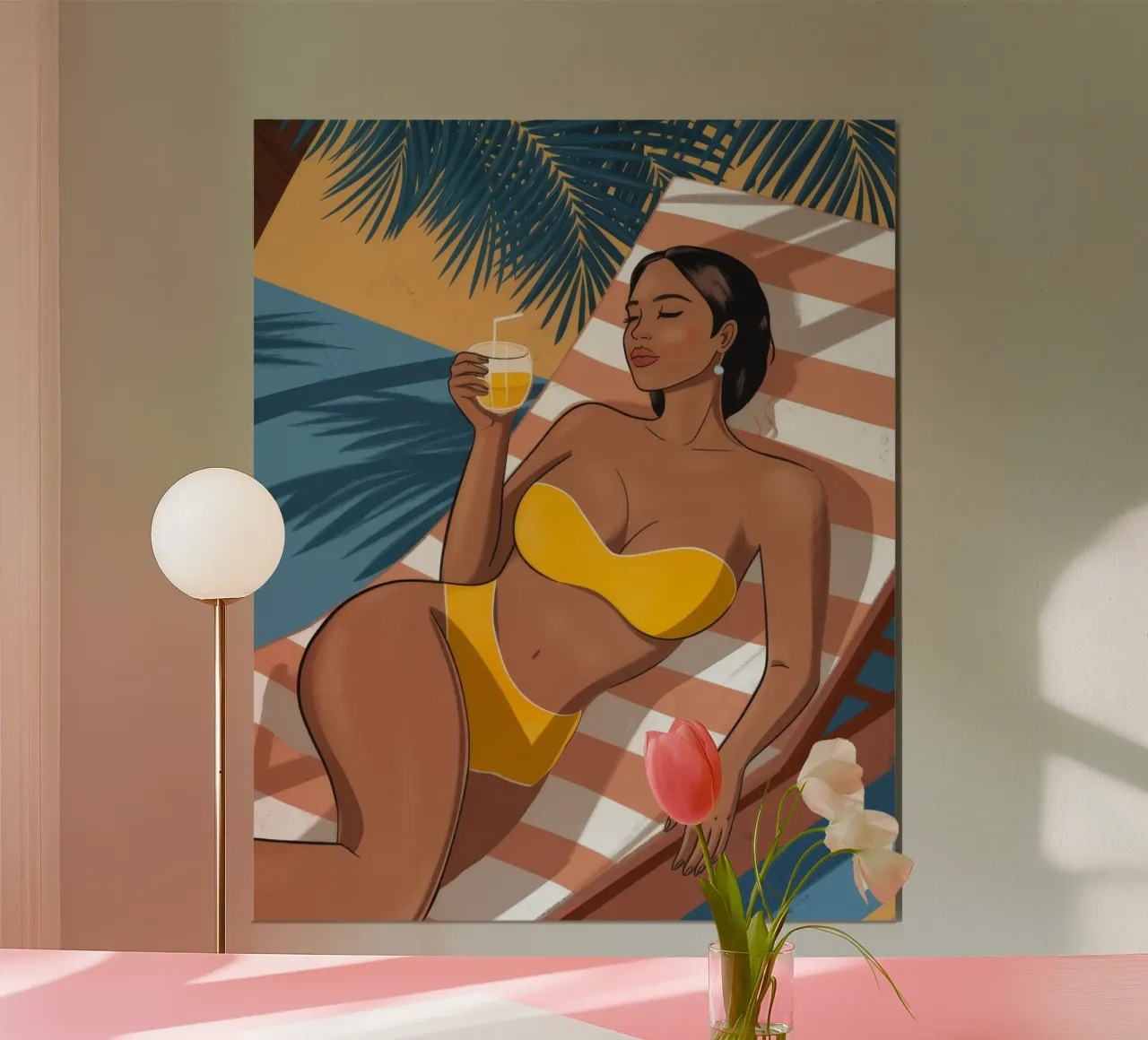 Un bain de soleil luxueux hahnemühle de Veiled Canvas