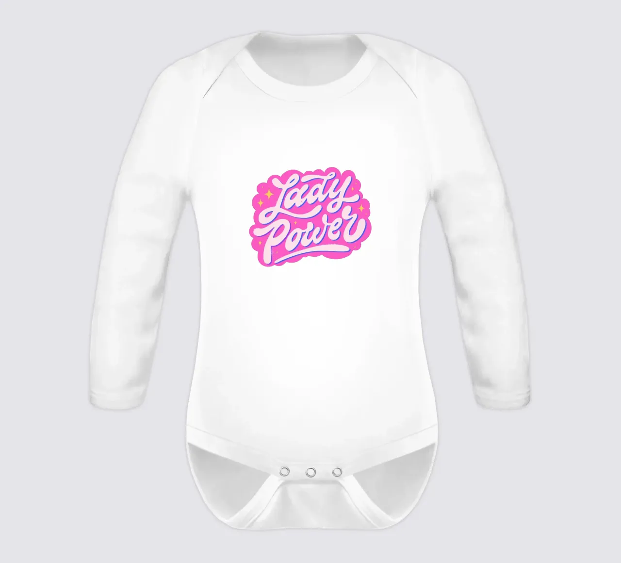 Shine On, Sister – Power in Style long-sleeve baby romper by QuooodZ by MooodzArt
