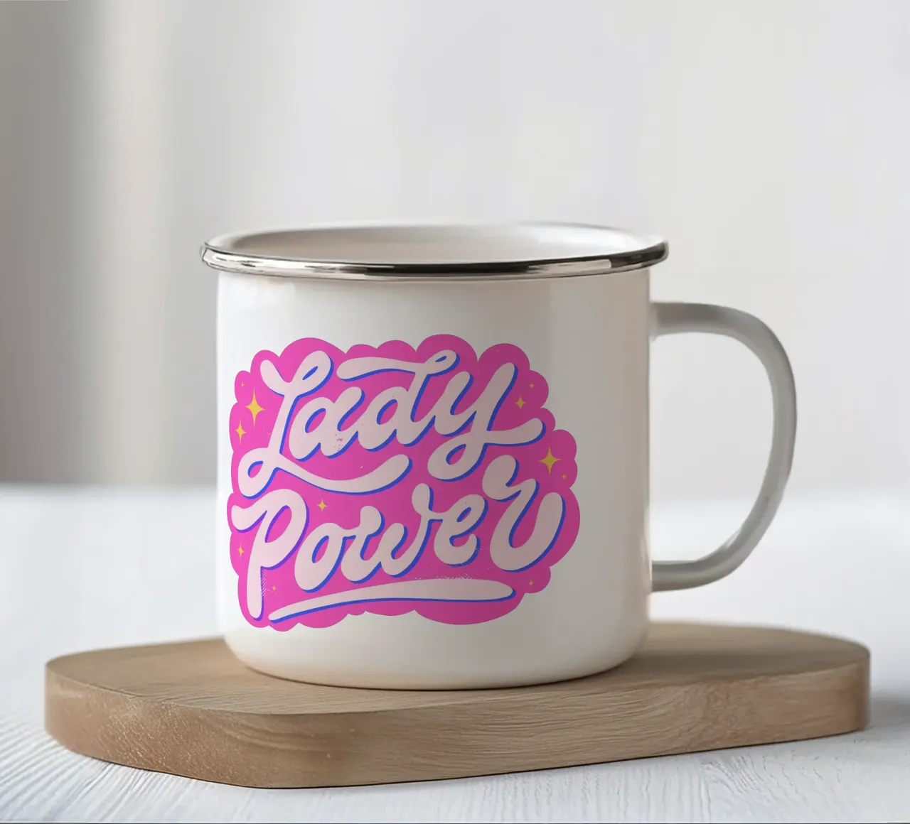 Shine On, Sister – Power in Style tazza in smalto da QuooodZ by MooodzArt