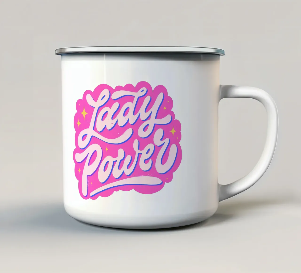 Shine On, Sister – Power in Style tazza in smalto da QuooodZ by MooodzArt