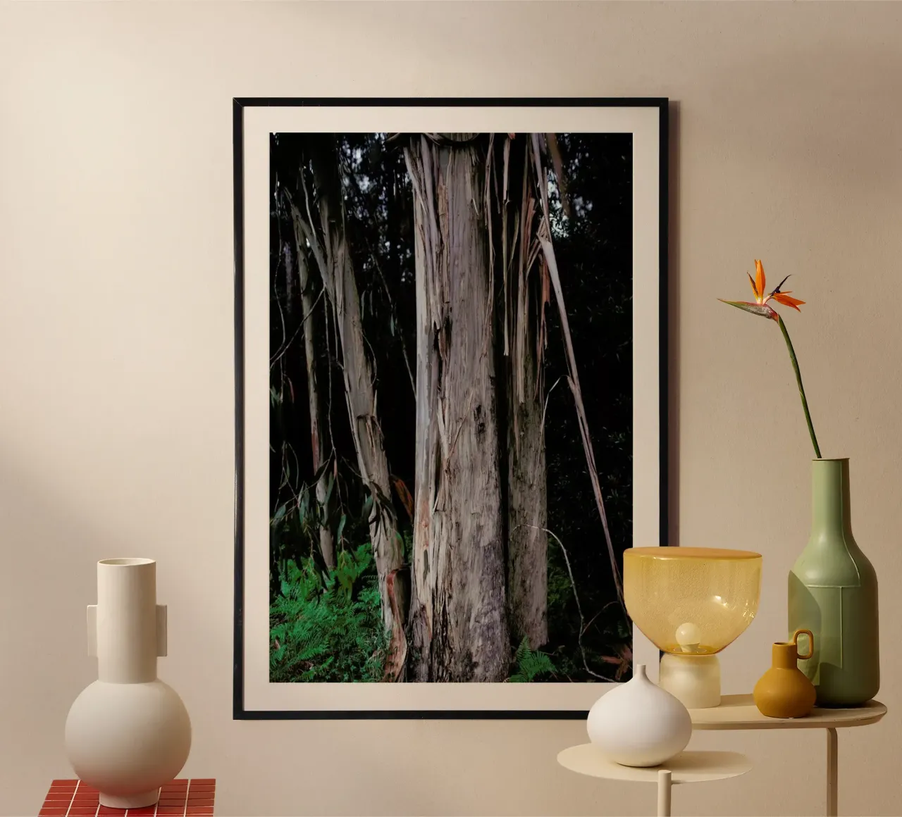Woods in Portugal poster con telaio in plastica da Sebastian Hilgetag