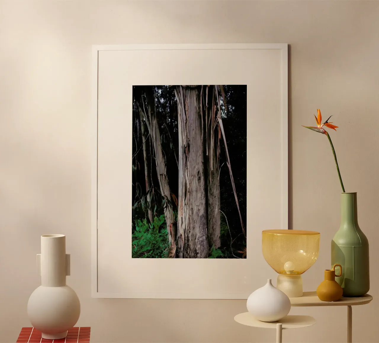 Woods in Portugal poster con telaio in plastica da Sebastian Hilgetag