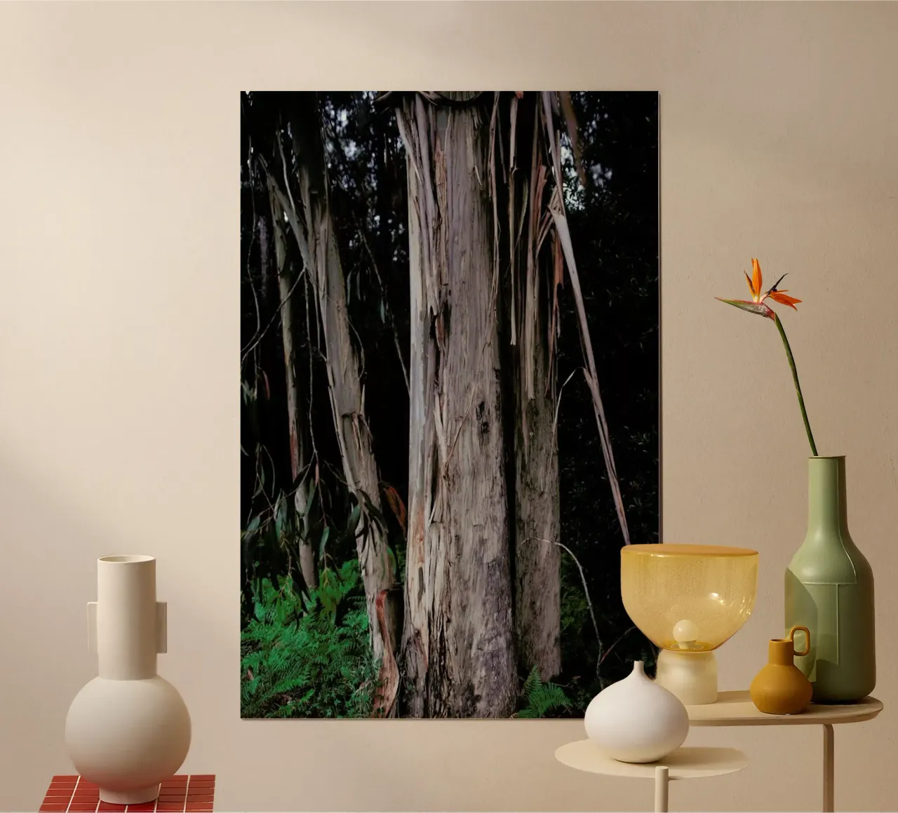 Woods in Portugal poster con telaio in plastica da Sebastian Hilgetag