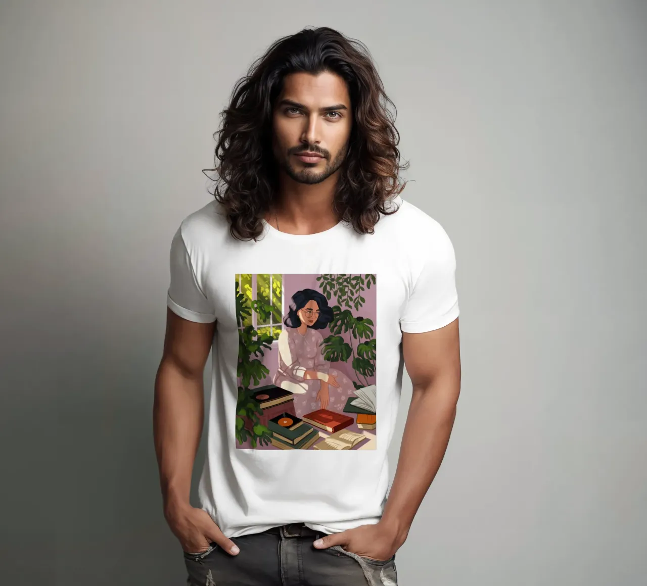 Rifugio della solitudine intellettuale t-shirt da Veiled Canvas