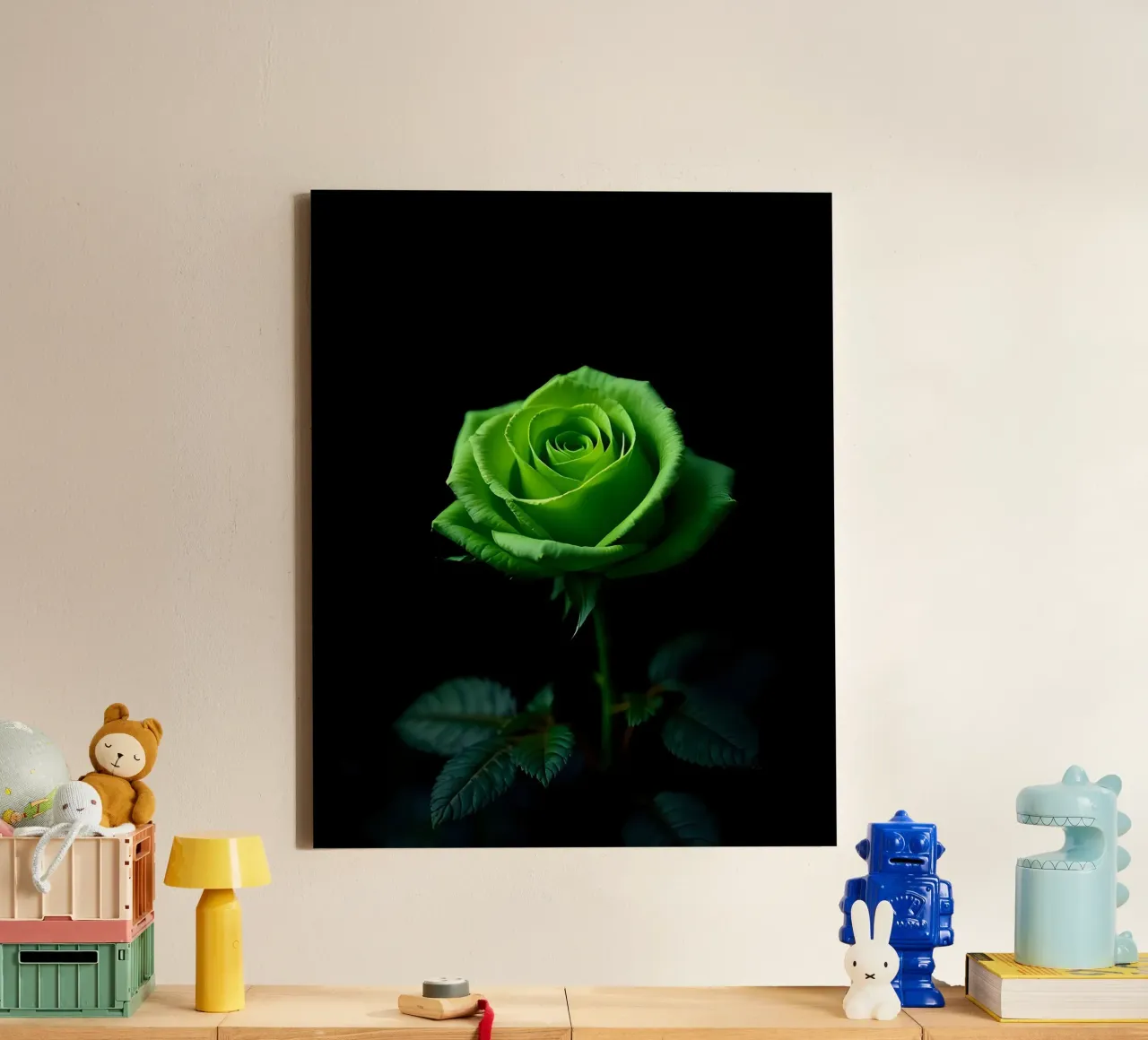 Rose_green_04 canvas by Farb- und Blütenzauber by LK