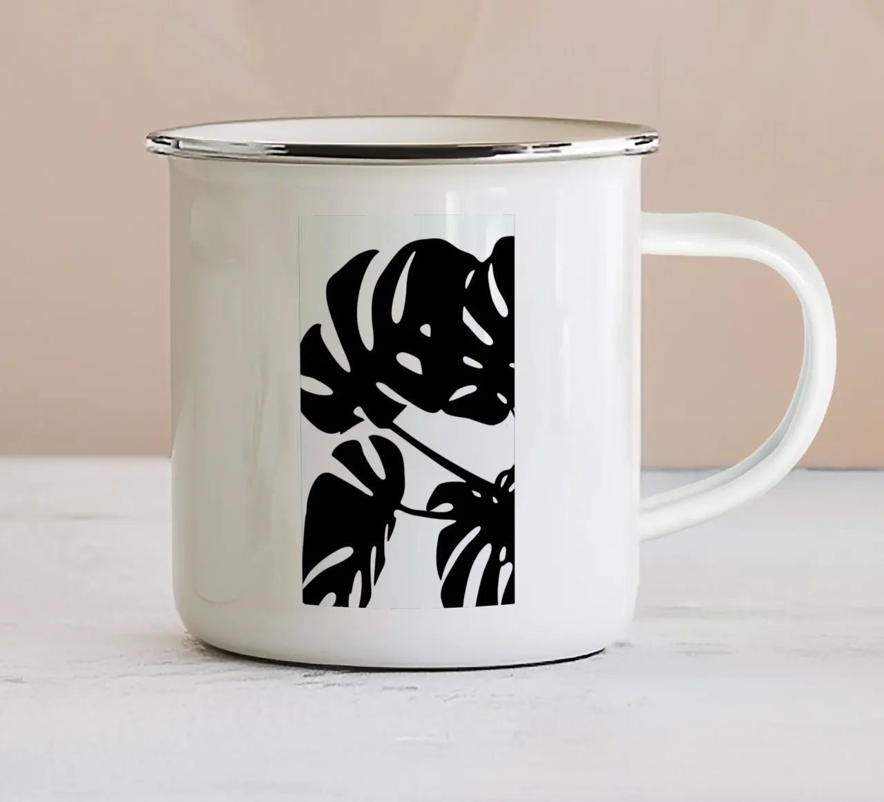 Monstera Leaf 1 tazza in smalto da Oh Darling