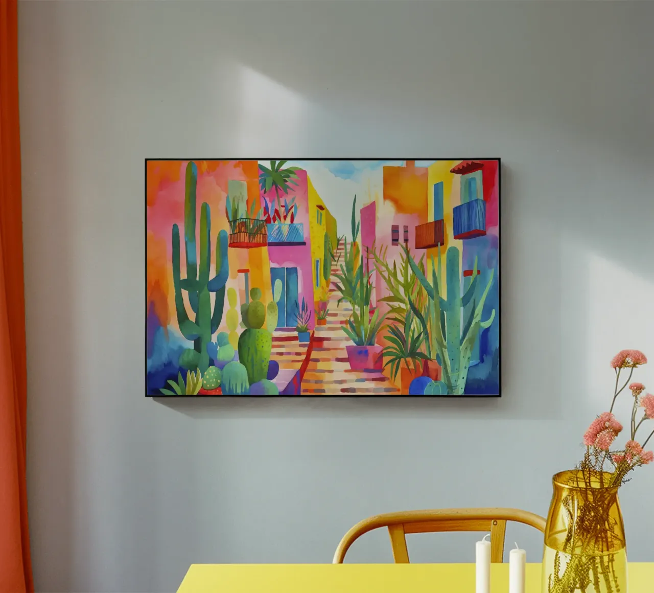 Viva Mexico Tropical Caribbean Village Rural Charm acrylic glass by Andrea Haase Modern Home