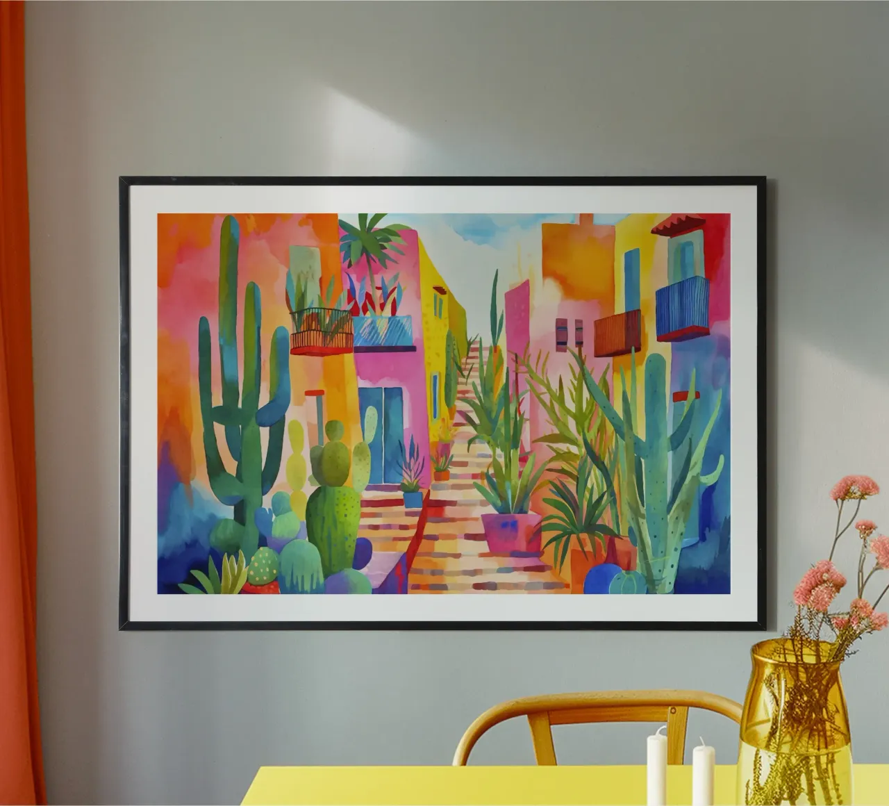Viva Mexico Villaggio Caraibico Tropicale Fascino Rurale poster da Andrea Haase Modern Home
