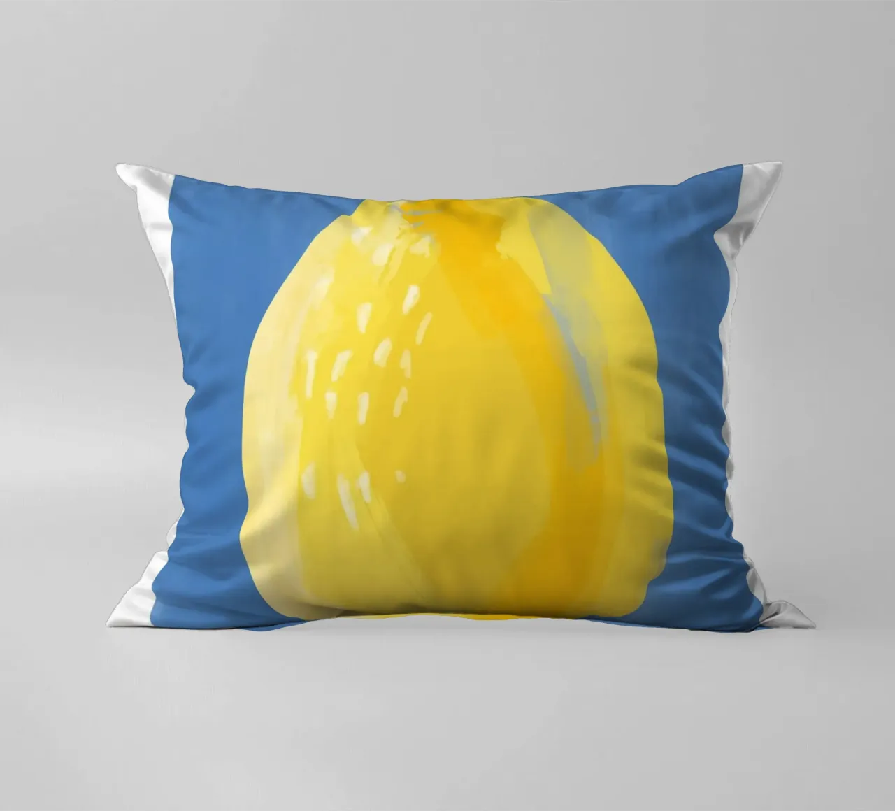 Pittura semplicistica di un limone cuscino da Pictufy Sun & Spirit