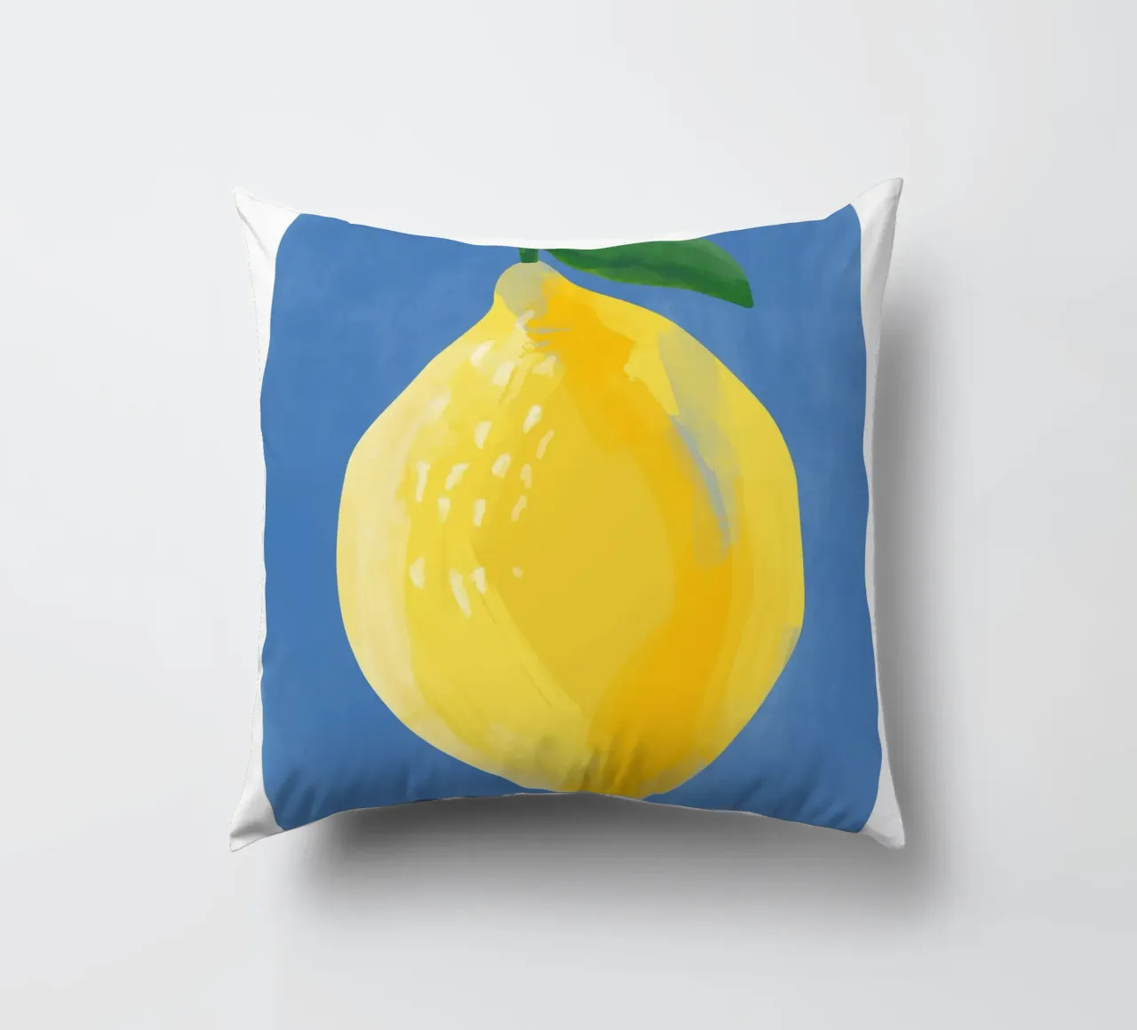 Pittura semplicistica di un limone cuscino da Pictufy Sun & Spirit