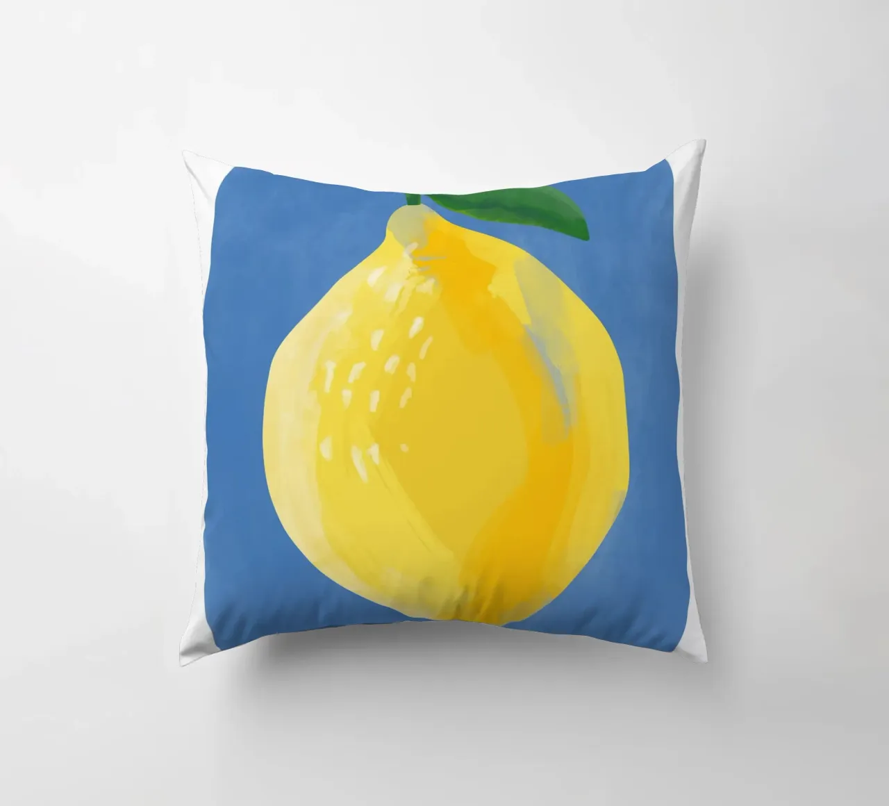 Pittura semplicistica di un limone cuscino da Pictufy Sun & Spirit